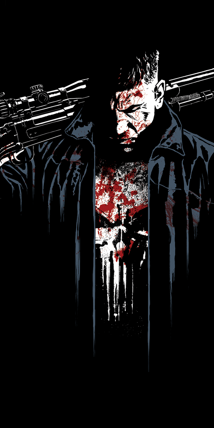 720x1440 The Punisher Phone Wallpaper