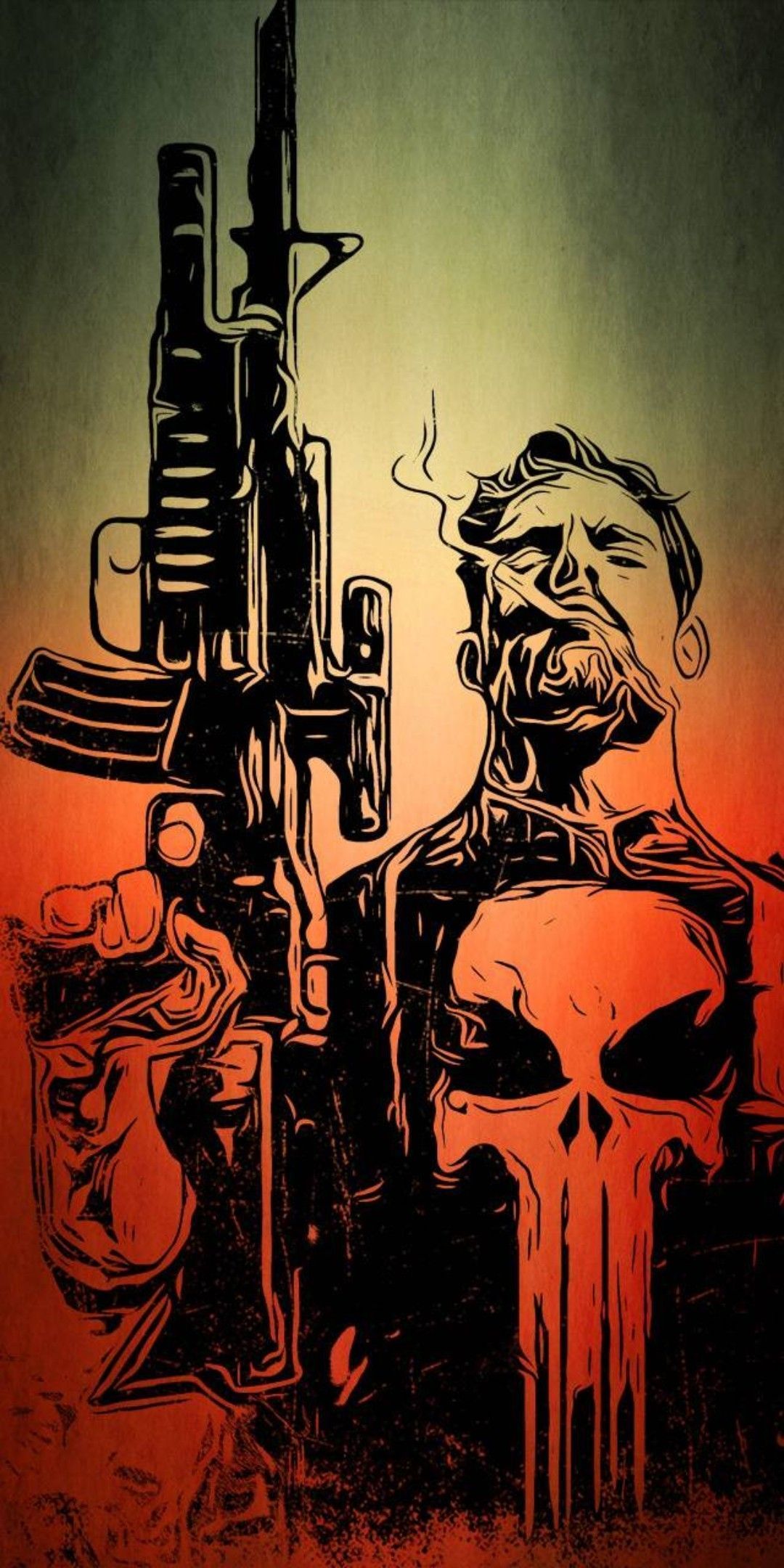 1080x2160 Punisher. Graphic wallpaper, Wallpaper, Comic books art