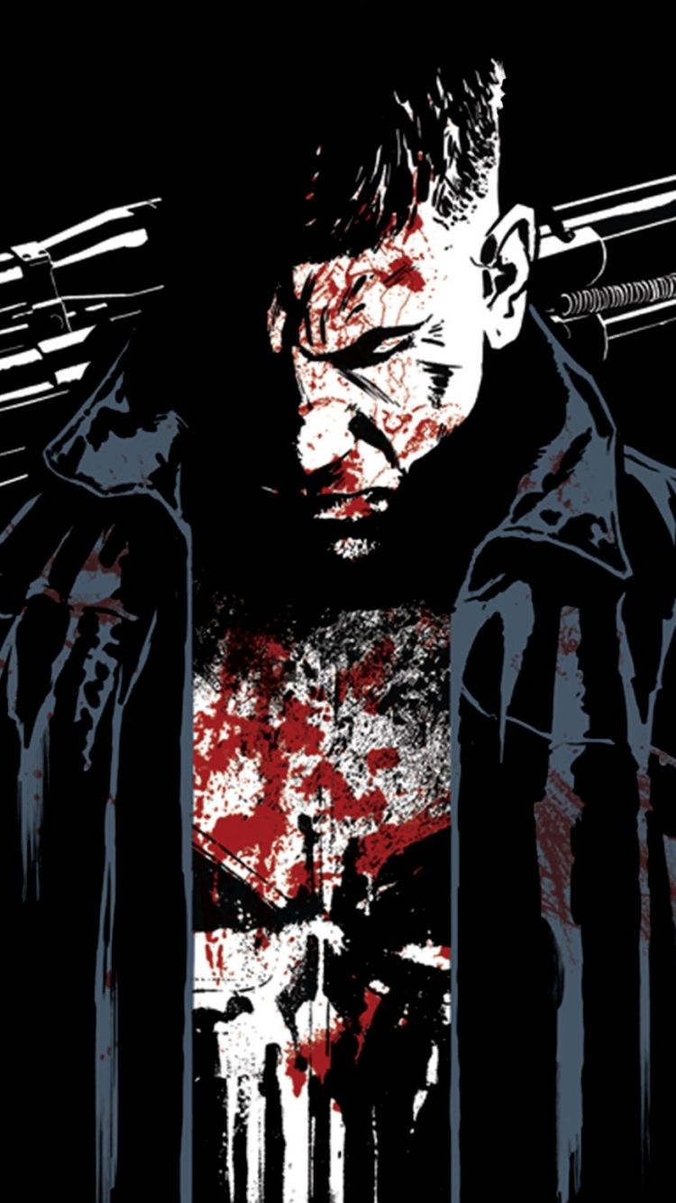 750x1334 The Punisher Phone Wallpaper