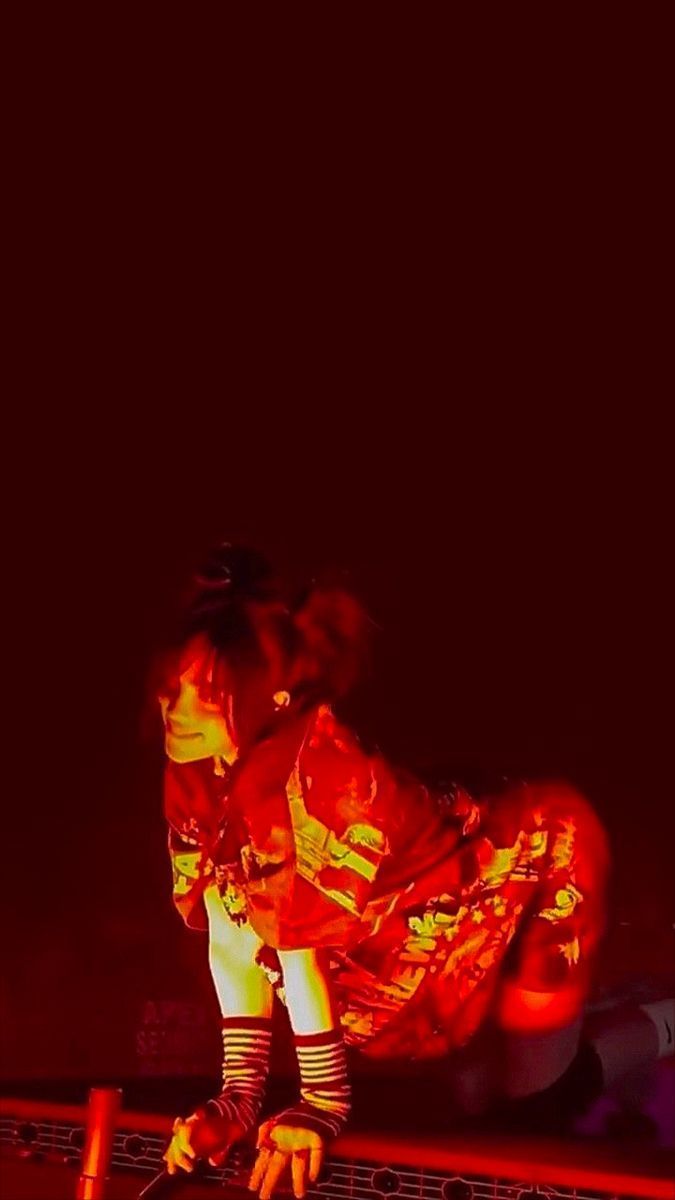 675x1200 Billie Eilish HTE tour red wallpaper. Billie, Billie eilish, Red wallpaper