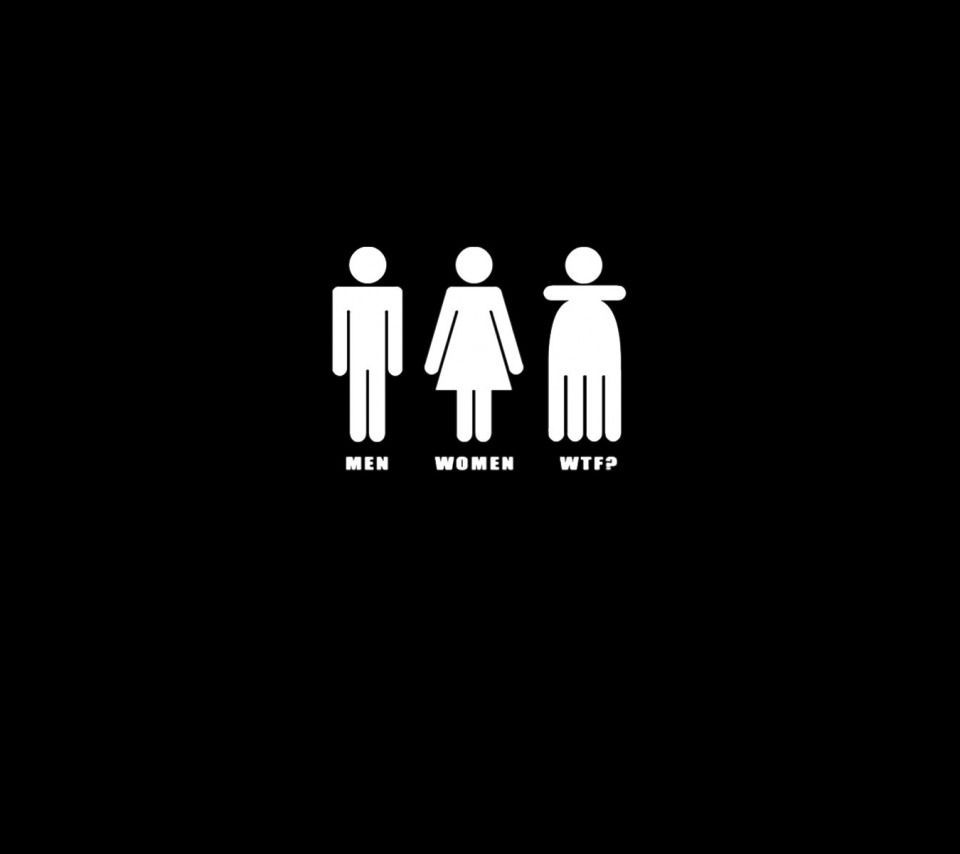 960x854 Download wallpaper background, black, wtf, men, women, section minimalism in resolution 960x854