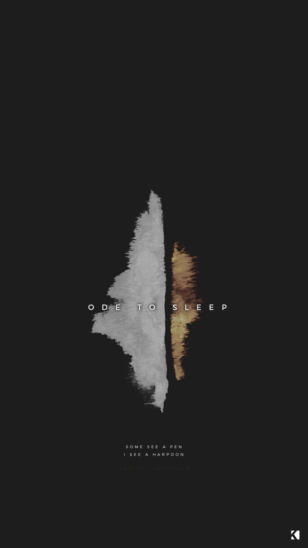 1080x1920 Download Ode To Sleep Lyric Aesthetic Black Background