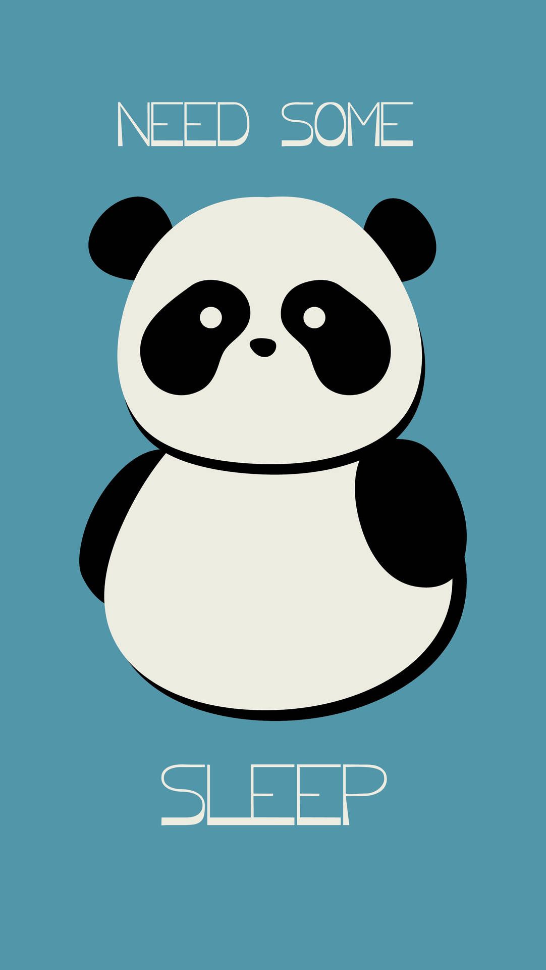 1082x1920 Download Aesthetic Panda Need Sleep Wallpaper