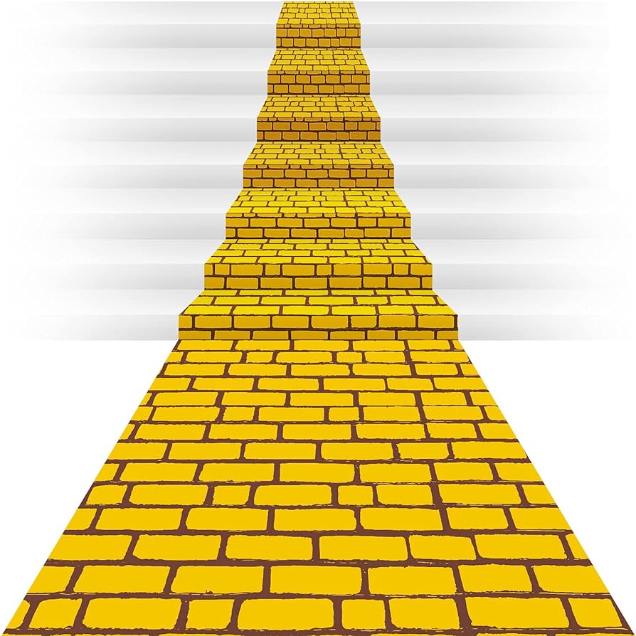 894x894 Chuangdi 4.5 x 9 Feet Yellow Brick Road Runner Novelty Aisle Floor Runner Brick Wall Backdrop, Princess Decorations Party Supplies for Halloween Cosplay Party (1 Piece) : Home & Kitchen