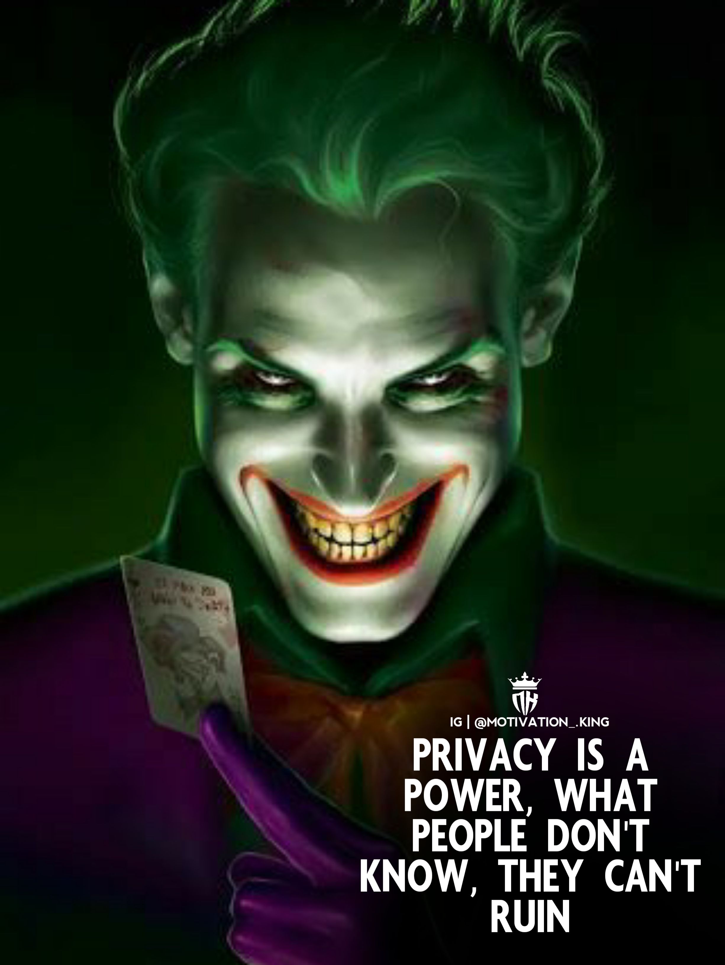 2451x3264 Bad Attitude Quotes from Joker by Motivation King. Bad attitude quotes, Joker pics, Joker quotes