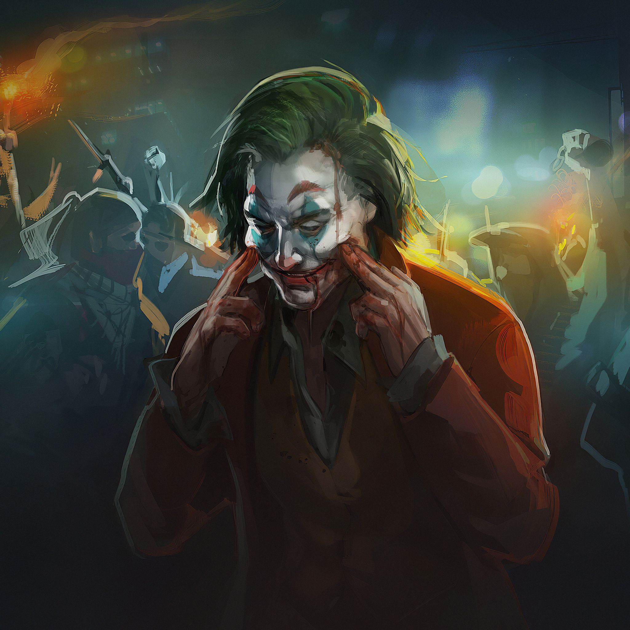 2048x2048 Joker Always Smile 4k iPad Air HD 4k Wallpaper, Image, Background, Photo and Picture