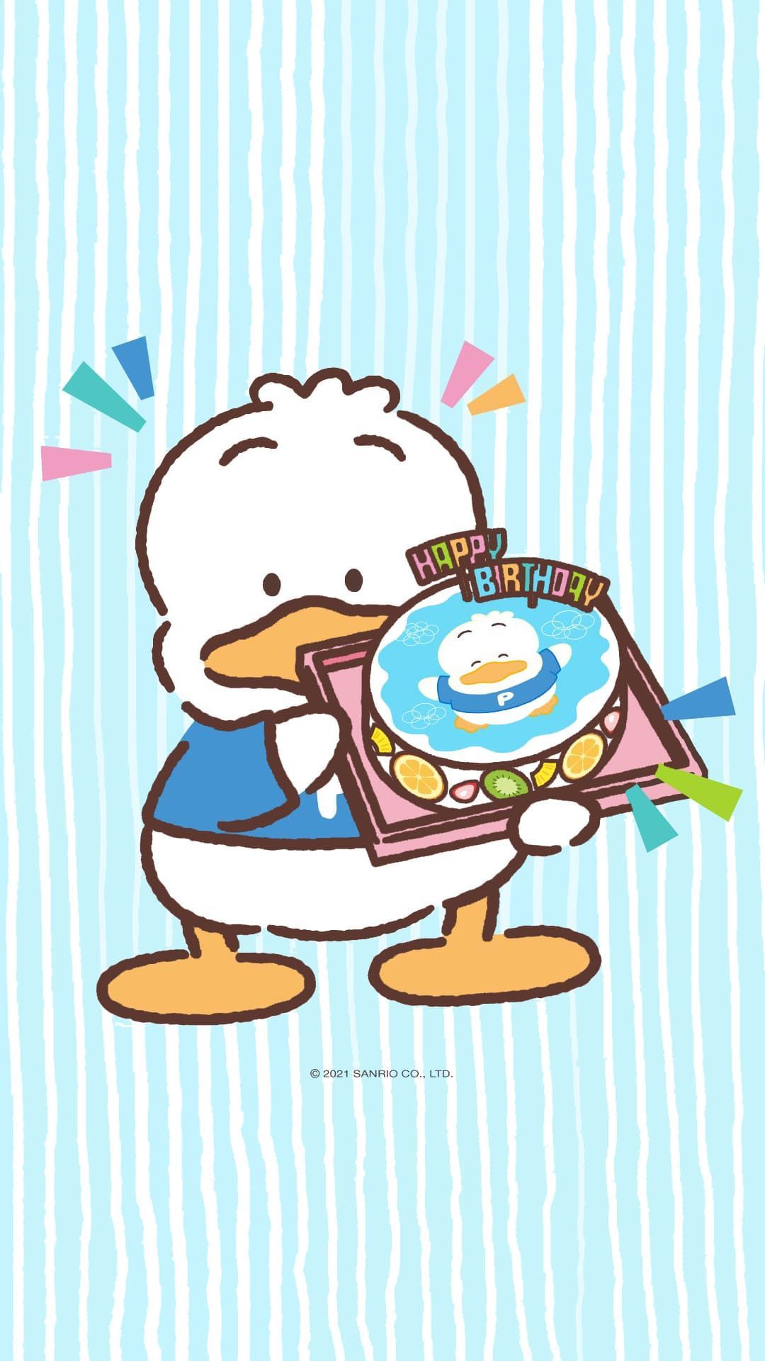 1080x1920 Pekkle Wallpaper. Sanrio wallpaper, Sanrio characters, Hello kitty