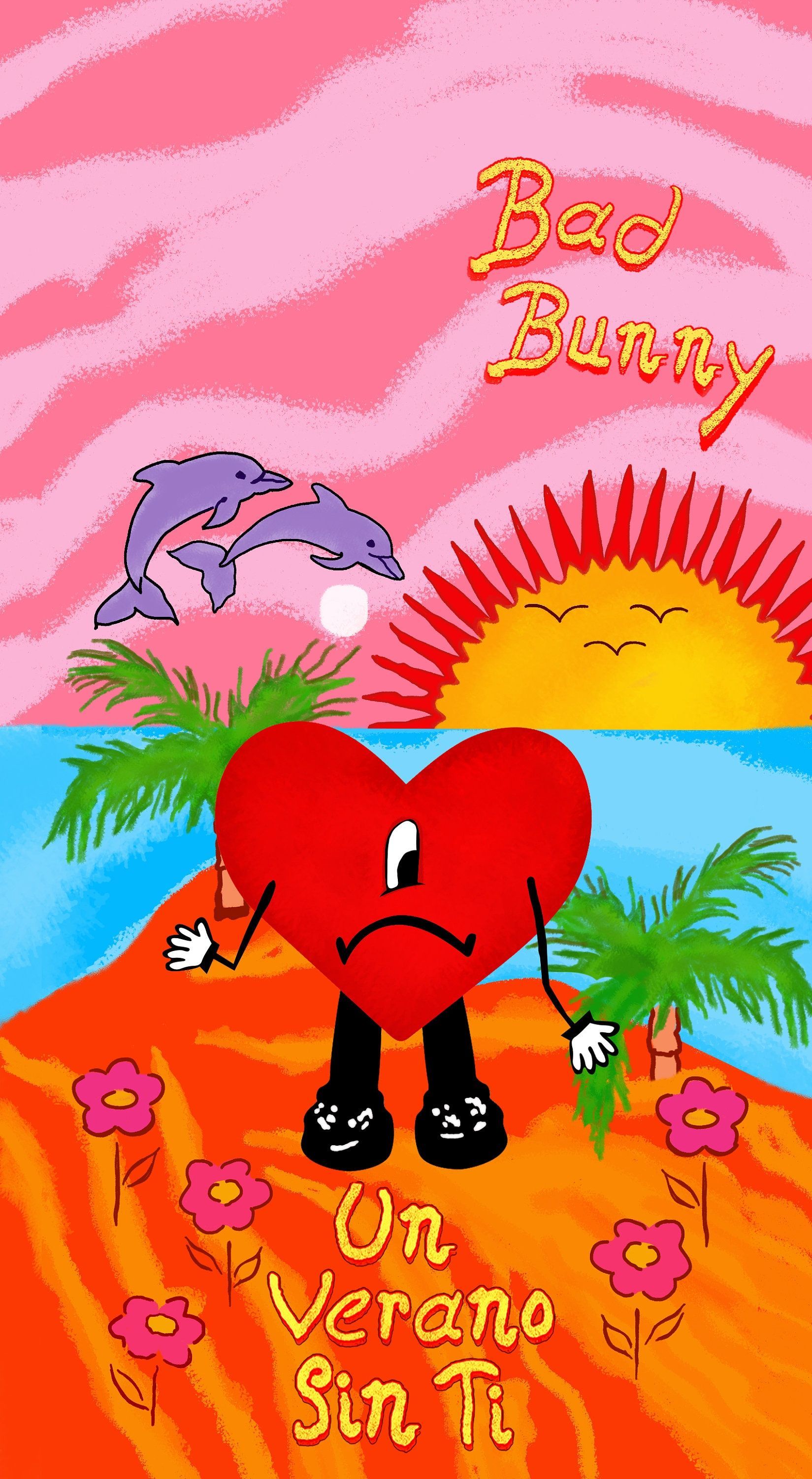 1649x3000 Un Verano Sin Ti Phone Case Bad Bunny Heart Case Un Verano