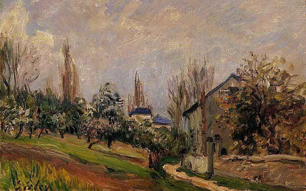 1280x800 Near Moret By Alfred Sisley Print or