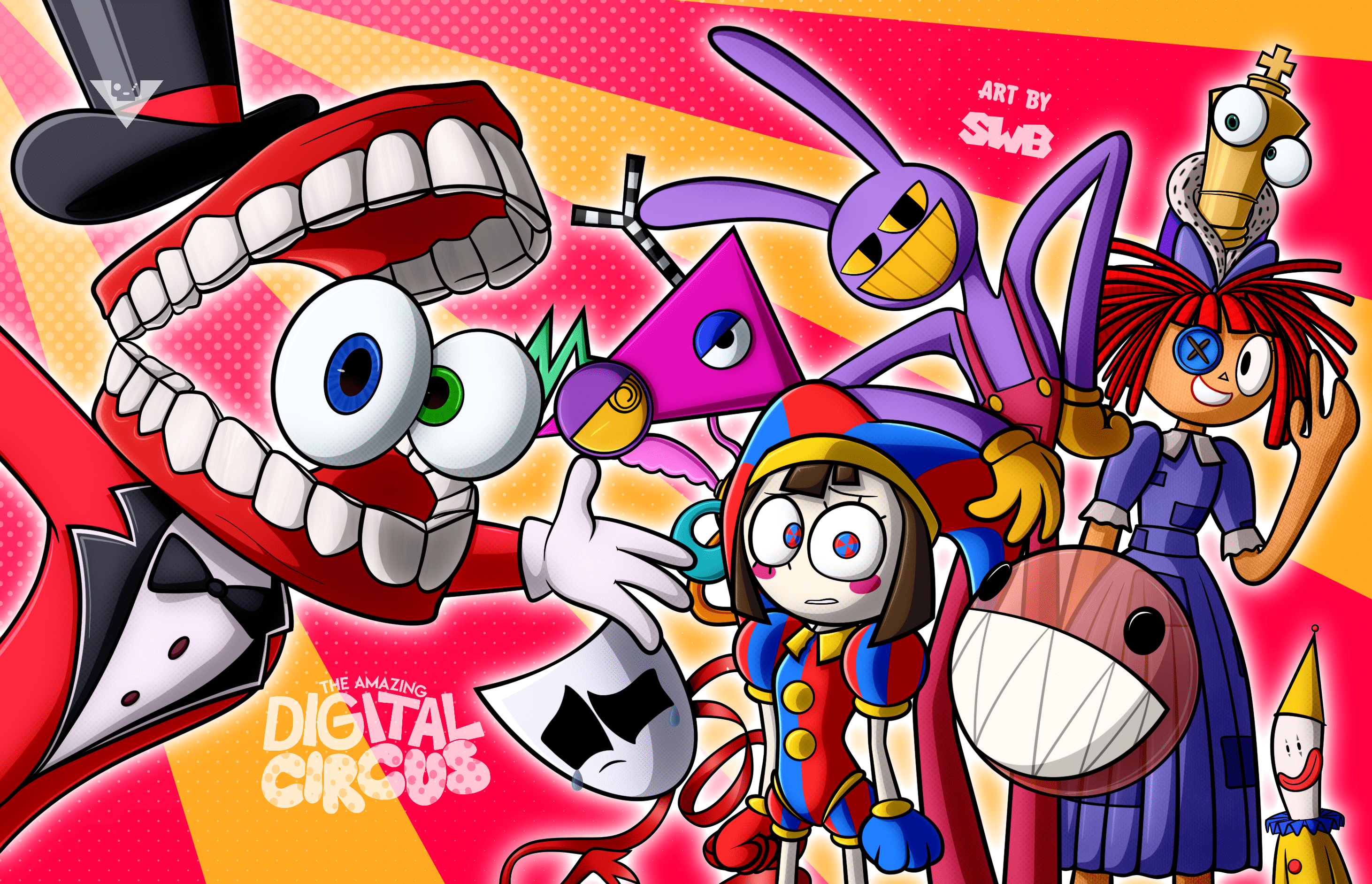 2923x1883 Gangs all here! (Digital Circus)