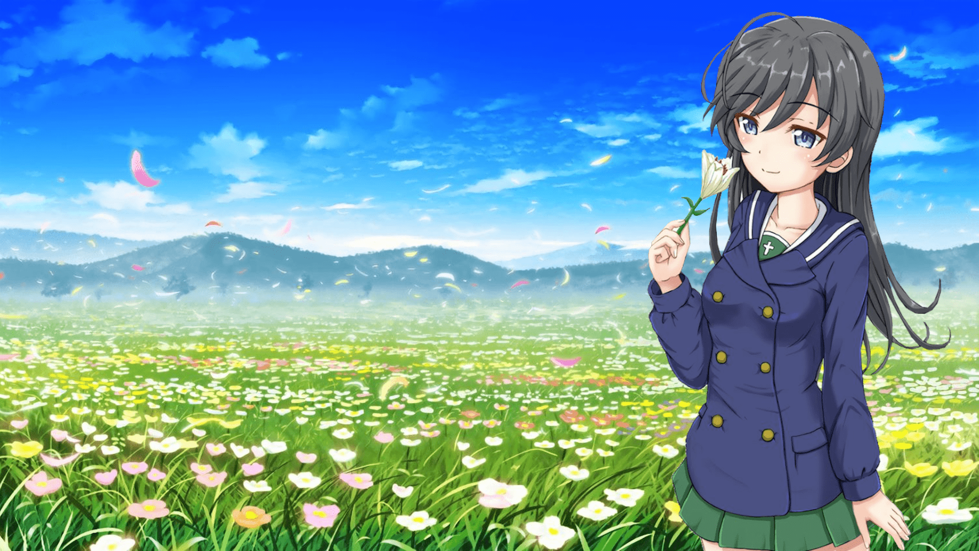 1918x1080 Made a Hana Flower Field Wallpaper (1920x1080)