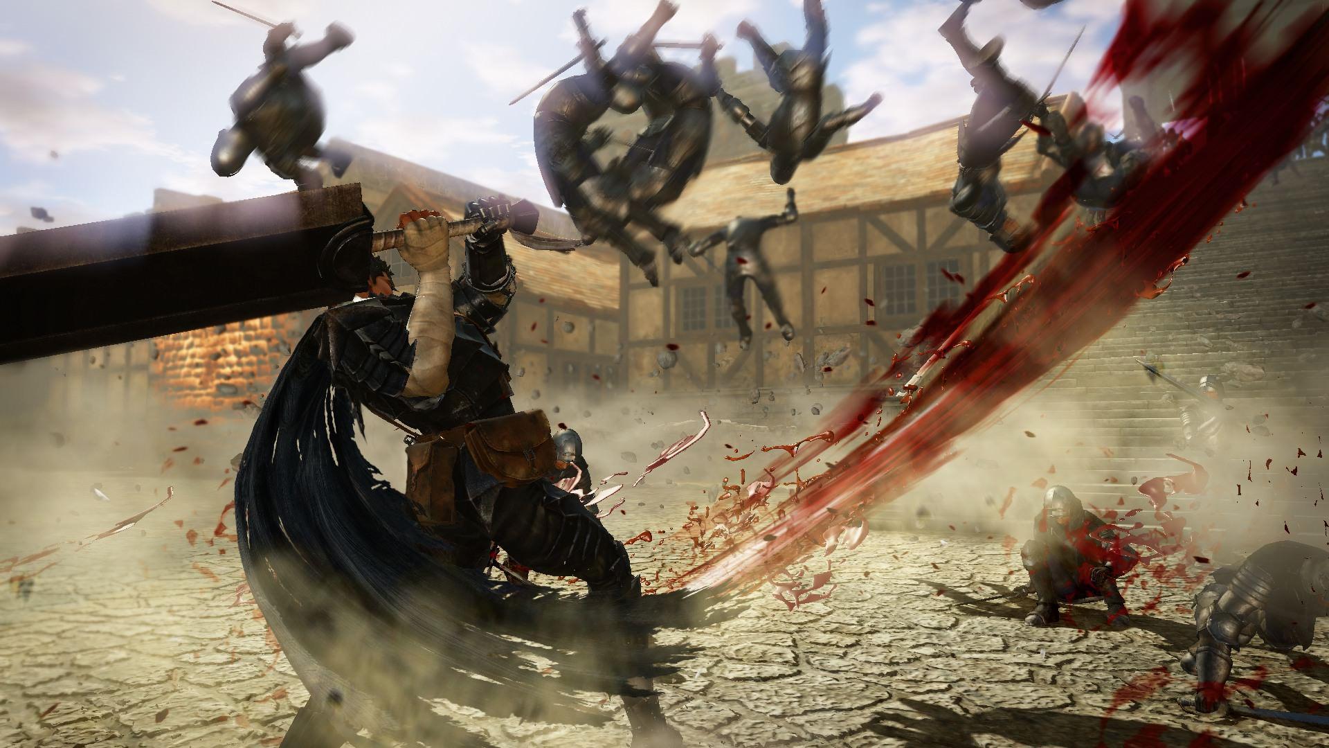 1920x1080 Guts vs Knights Army Sword Battle Be. Wallpaper