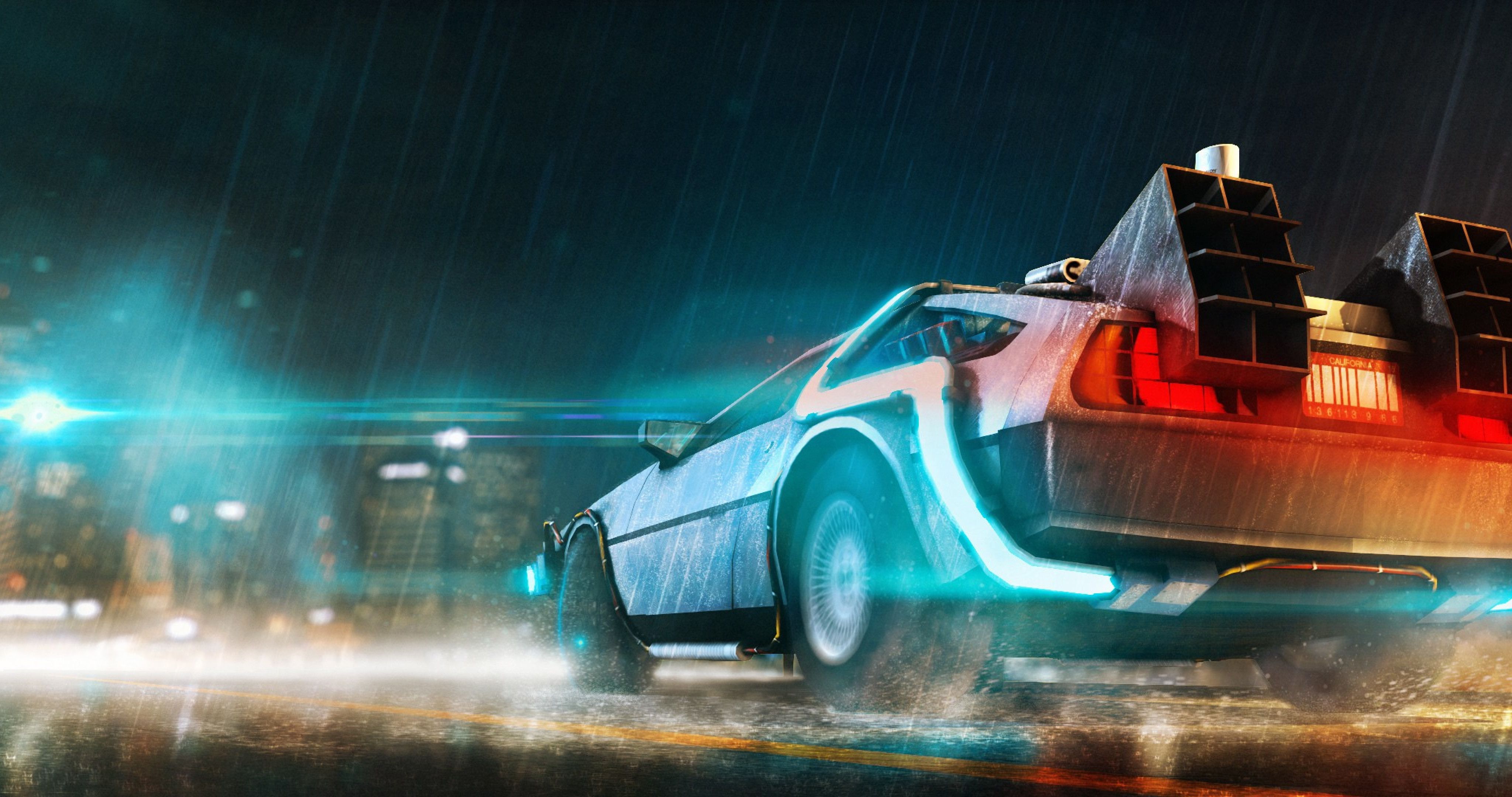 4096x2160 Back To The Future Desktop Wallpaper