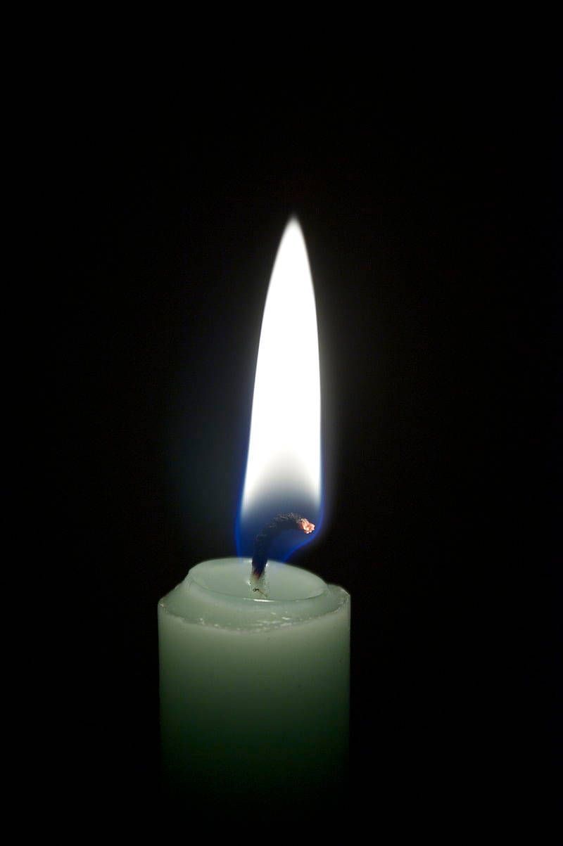 800x1203 Download Condolence Green Candle Portrait Wallpaper
