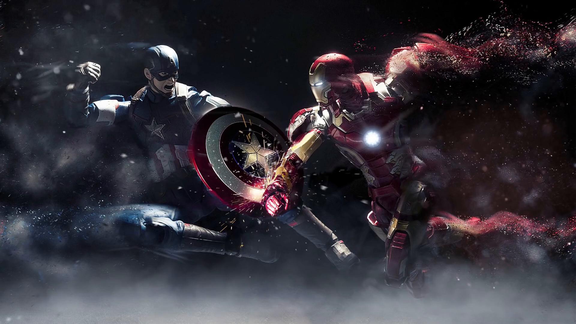 1920x1080 Captain America Vs Iron Man Live Wallpaper