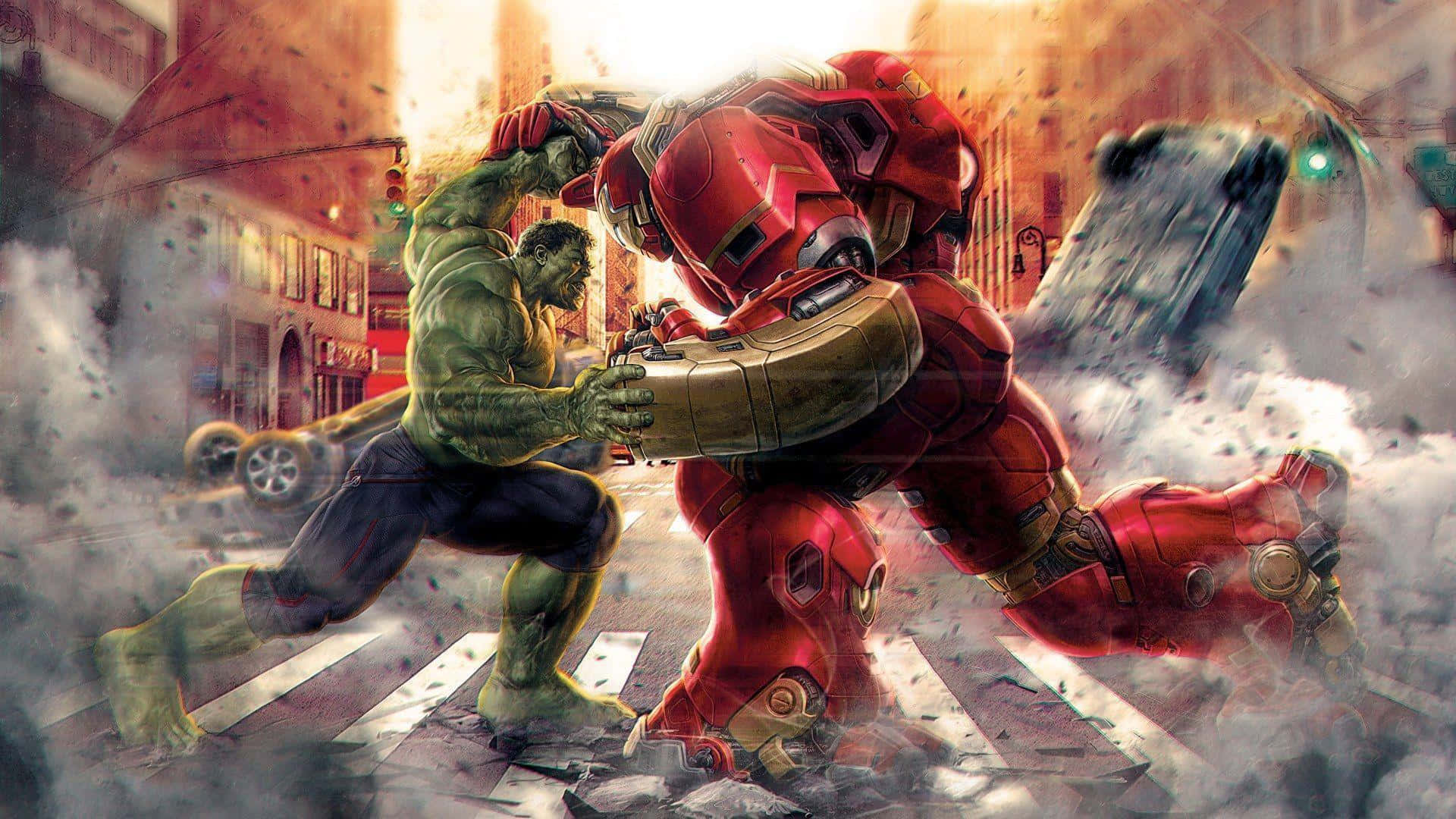 1920x1080 Iron Man Vs Hulk Wallpaper