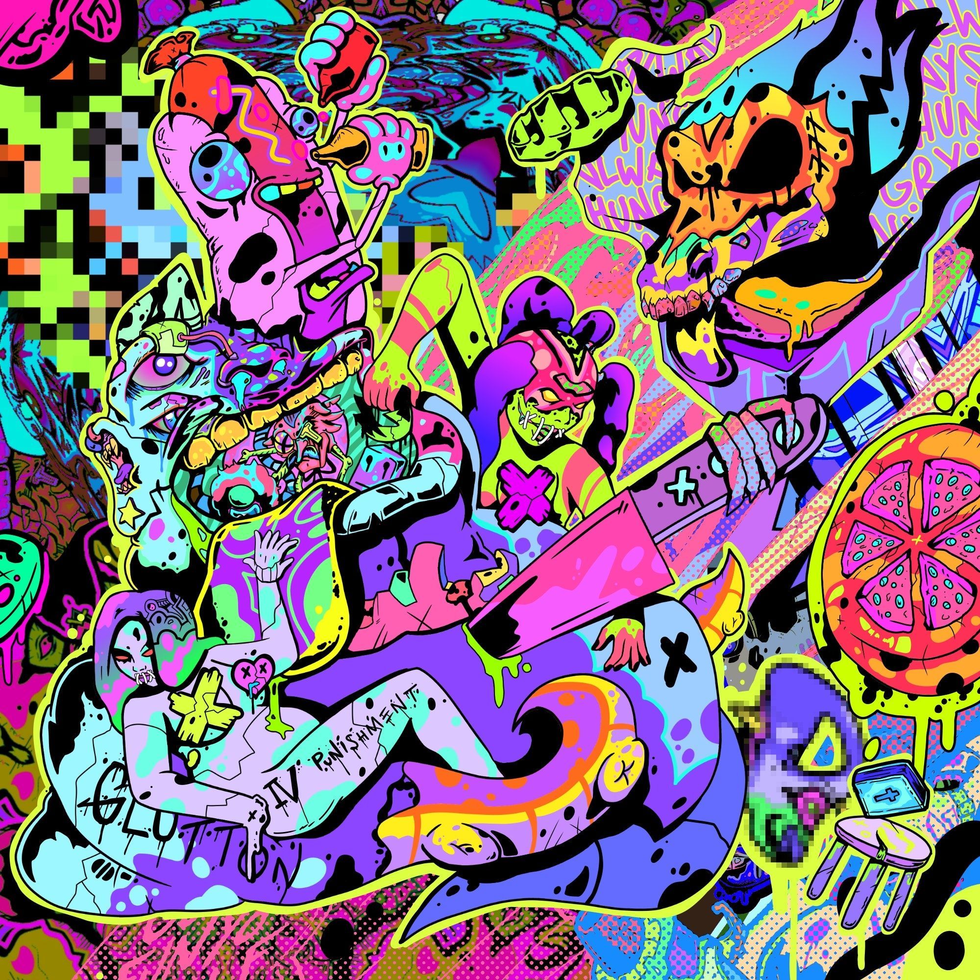 2000x2000 Room IV; Gluttony