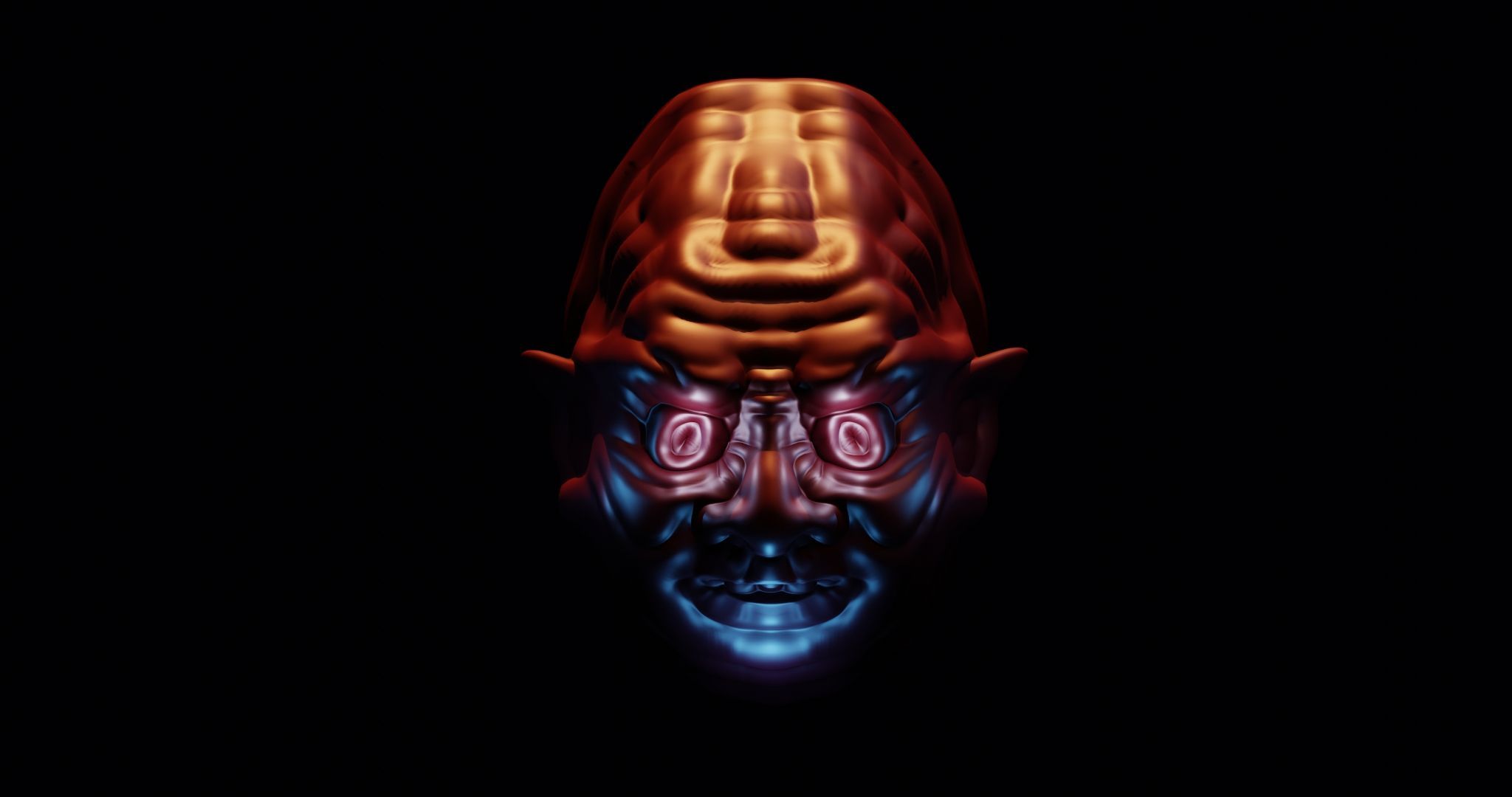 2048x1080 STL file The Mask of Gluttony・3D printing template to download・Cults