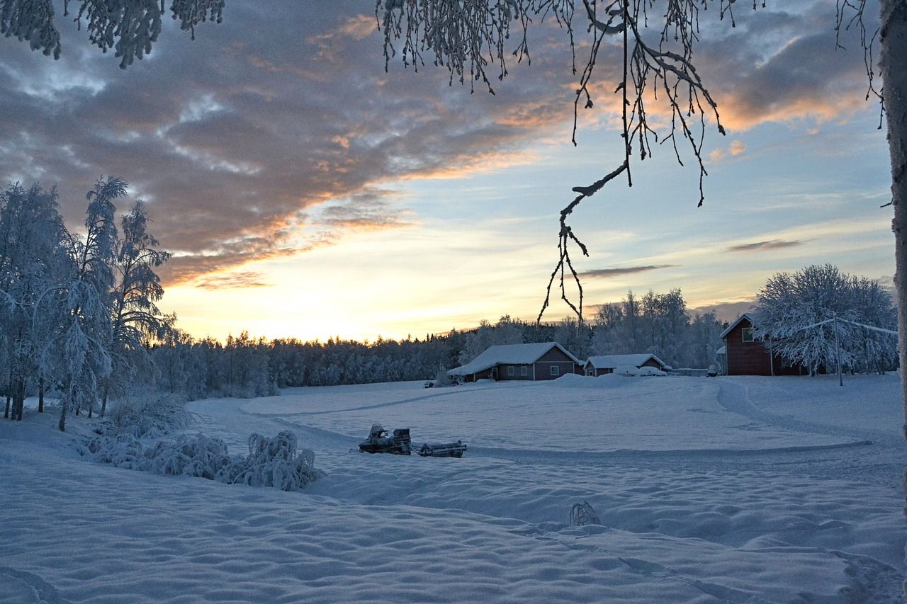 1280x853 Lapland Sweden Sunset Winter