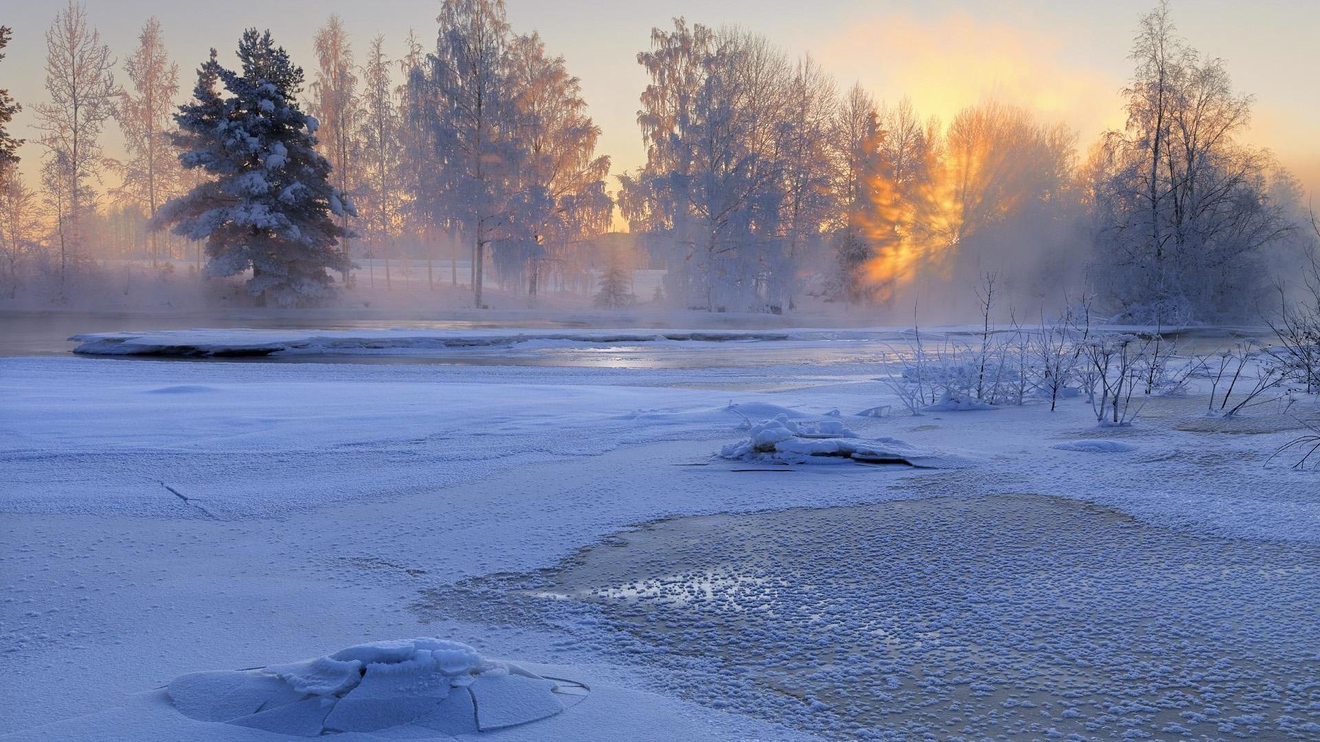 1920x1080 Sweden seasons natural beauty