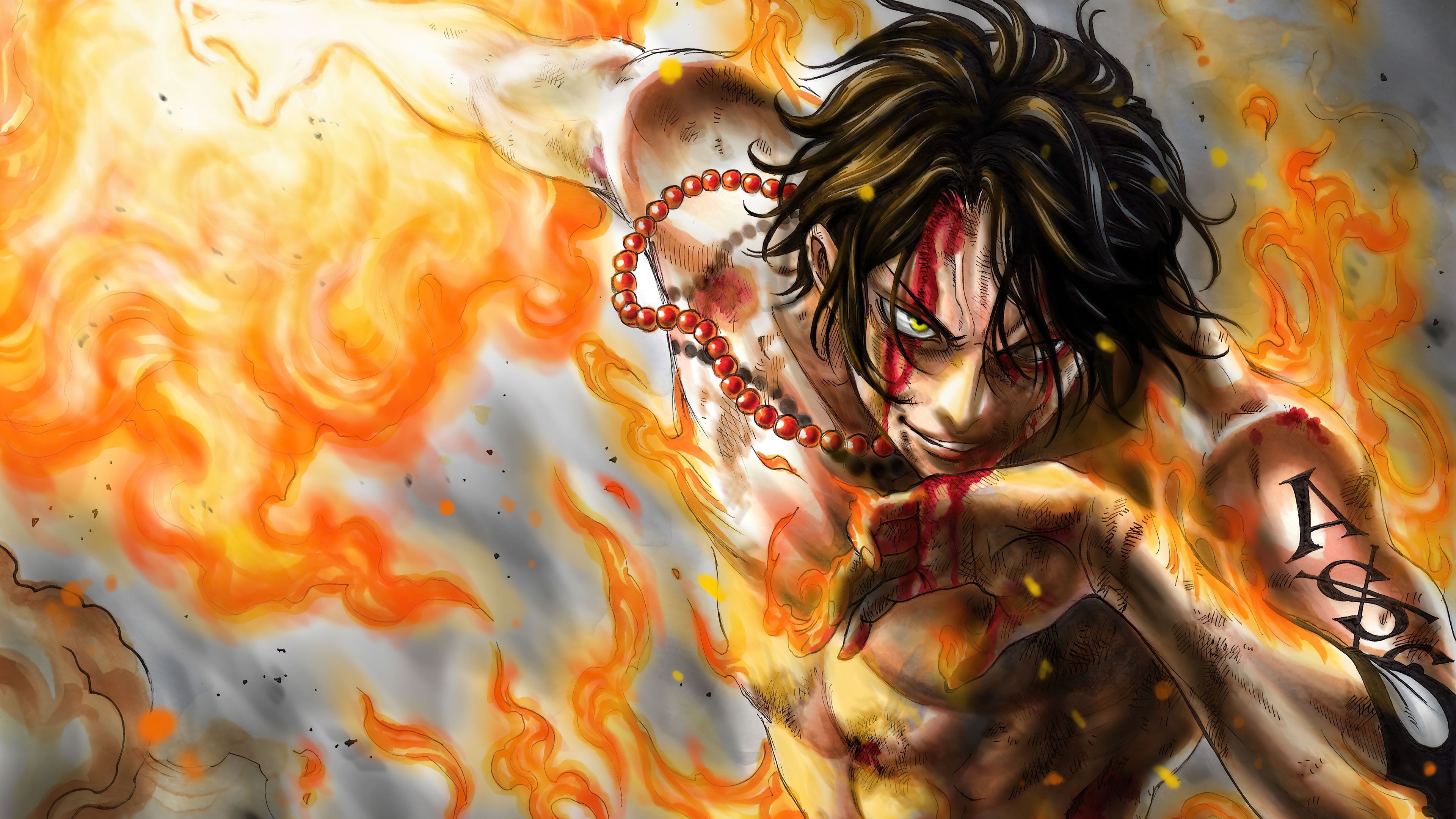 3840x2160 One Piece Fire 4k, HD Anime, 4k Wallpaper, Image, Background, Photo and Picture