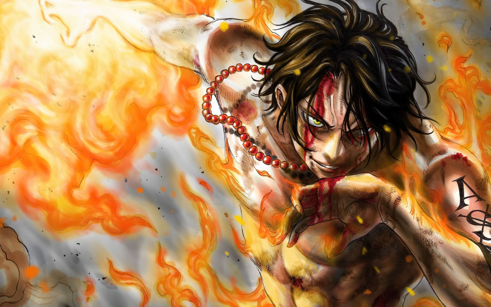 1680x1050 One Piece Fire 4k 1680x1050 Resolution HD 4k Wallpaper, Image, Background, Photo and Picture
