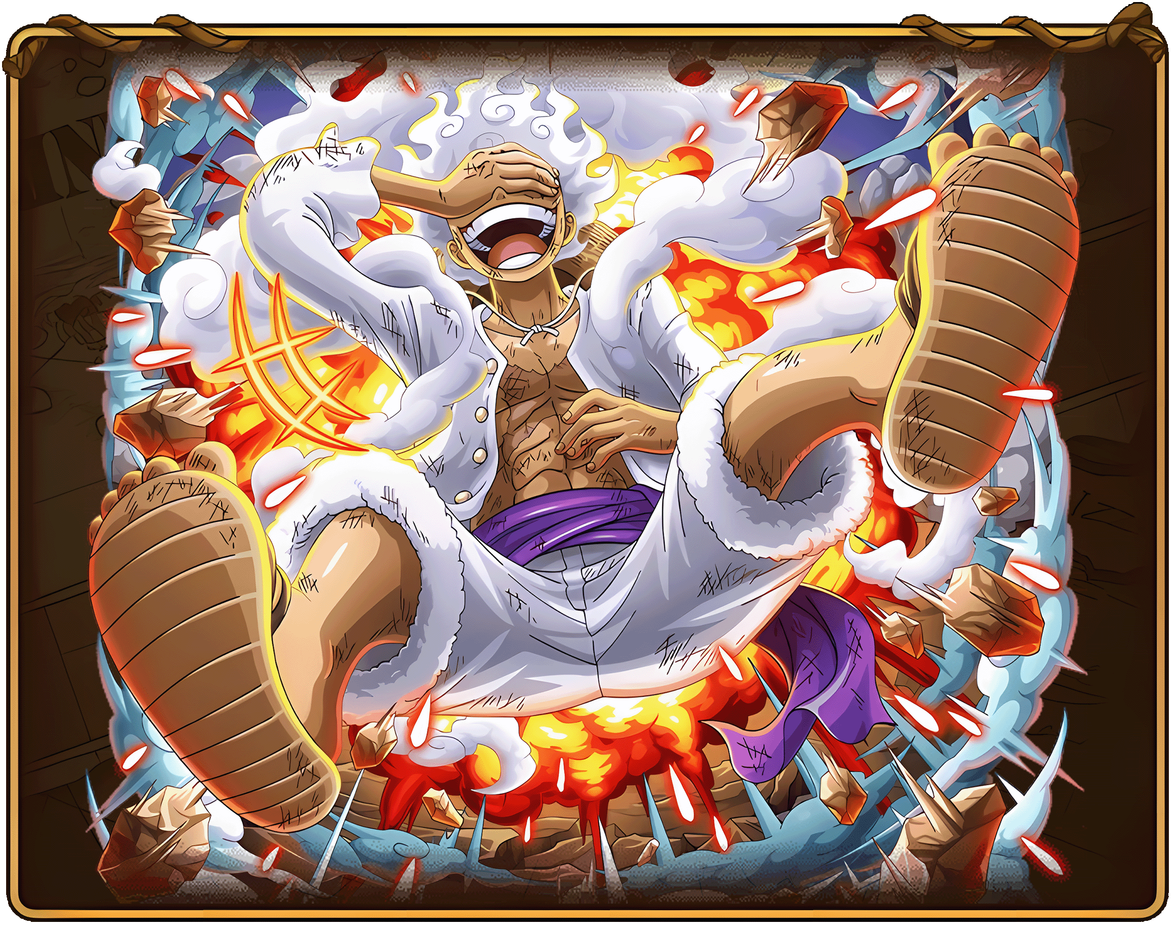 2312x1824 X \ Hydros على X: GEAR 5 in One Piece Treasure Cruise! [Mystical Figure in White] Monkey D. Luffy HD Art, 4K PC Wallpaper, 4K Phone Wallpaper! #OPTC # ONEPIECE