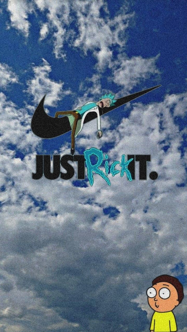 720x1280 Rick And Morty Nike Wallpaper