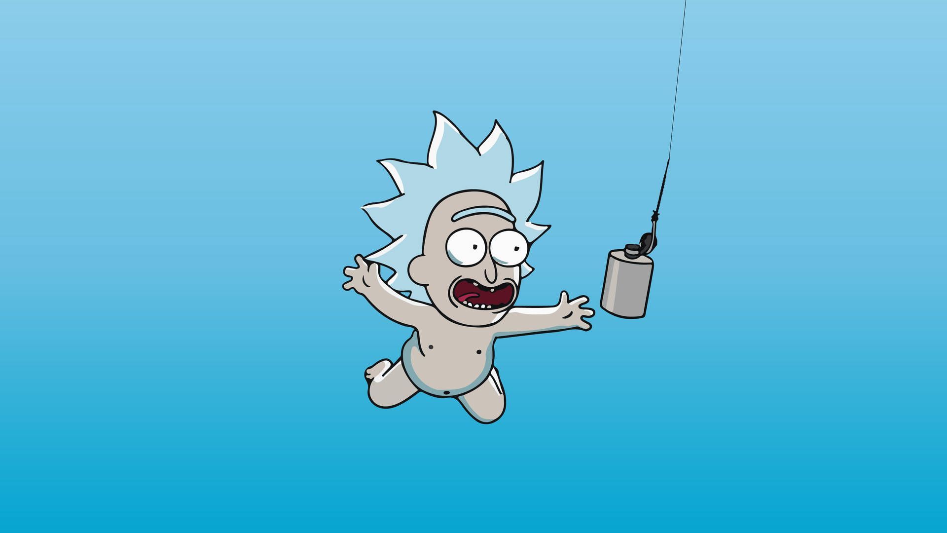 1920x1080 Download Baby Rick From Rick And Morty Stoner Wallpaper