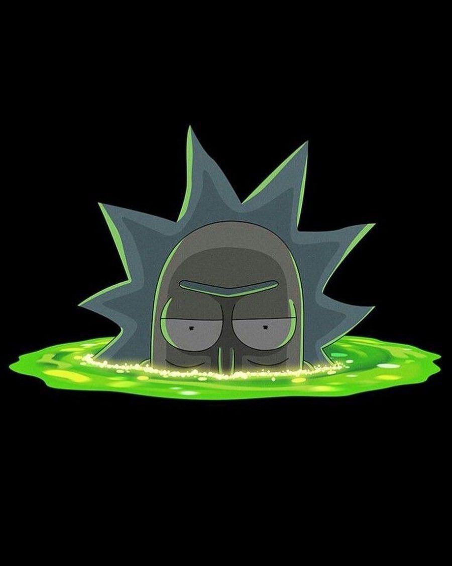 900x1125 Rick And Morty Logo Wallpaper