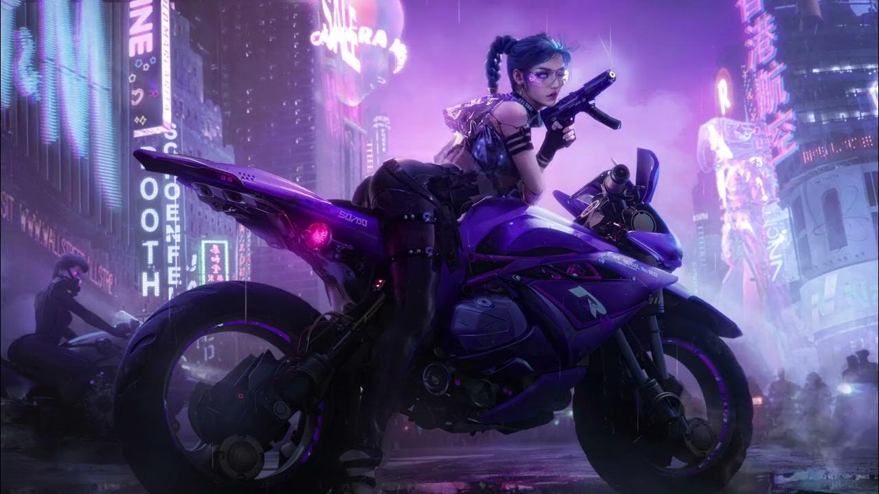 1280x720 Cyberpunk Girl Wallpaper Engine
