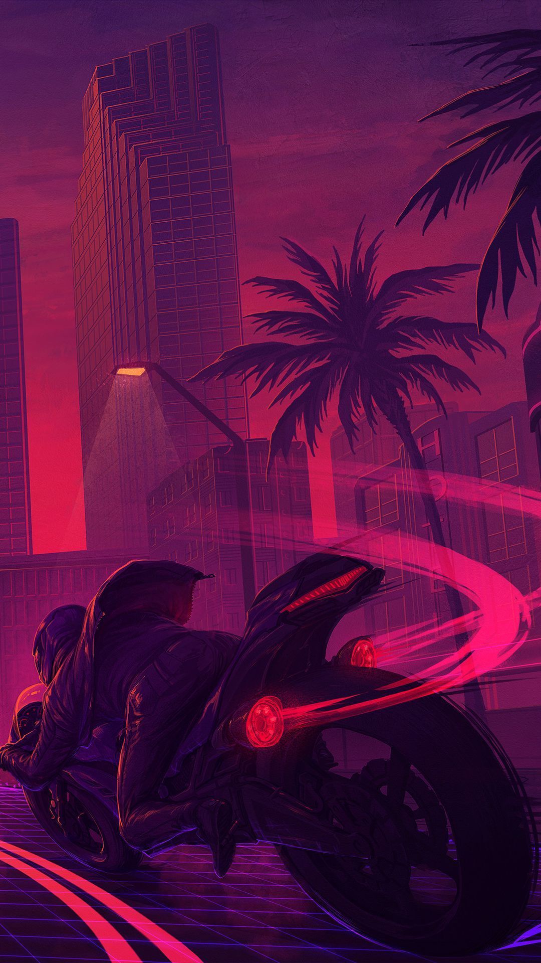 1080x1920 Mobile wallpaper: Cyberpunk, Motorcycle, Sci Fi, Futuristic, 1400073 download the picture for free
