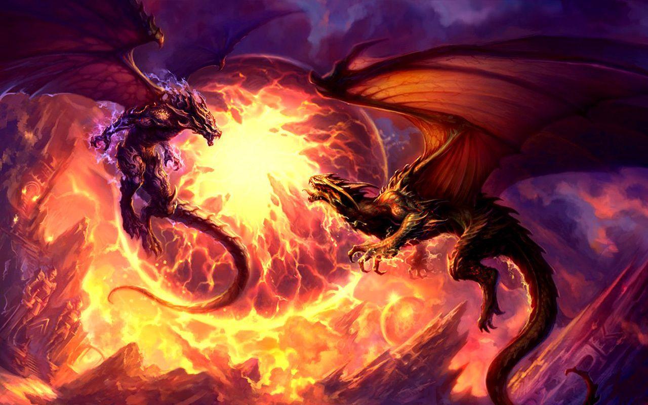 Red Fire Dragon Wallpapers - Top Free Red Fire Dragon Backgrounds -  WallpaperAccess