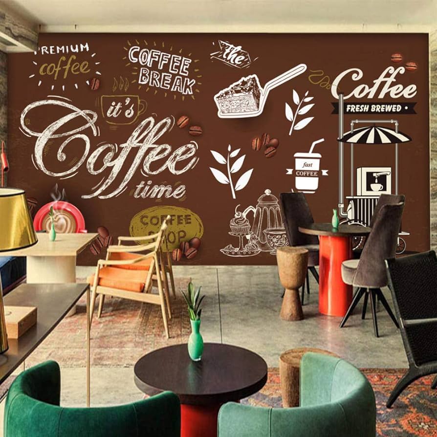 894x894 Custom 3D Photo Wallpaper Retro Hand Painted Poster Mural Coffee Shop Restaurant Background Wall Painting 300cm×210cm