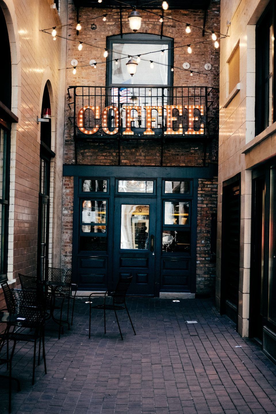 960x1440 Coffee shop entrance. Free Stock Image