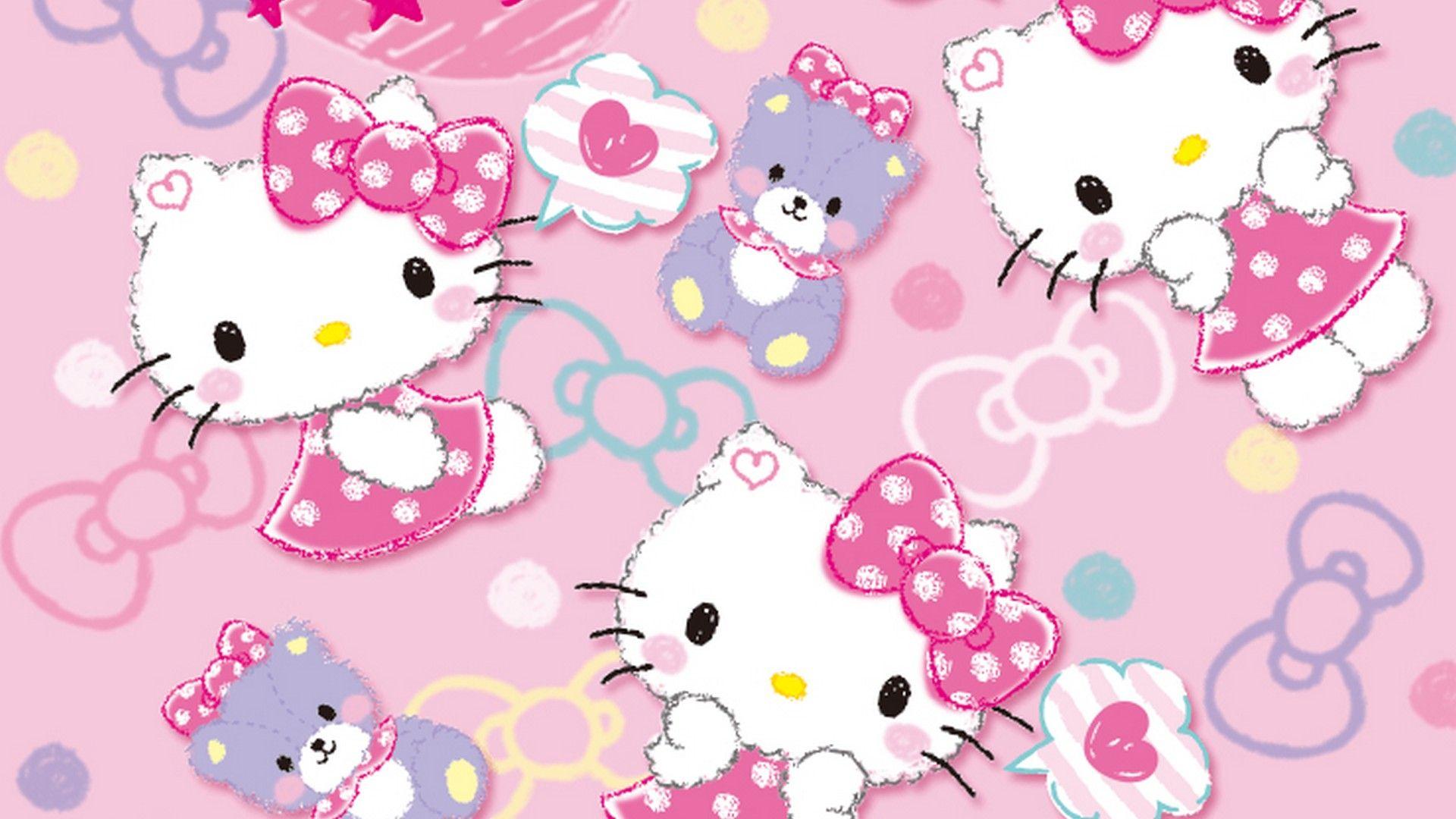 1920x1080 Pink Sanrio Desktop Wallpaper