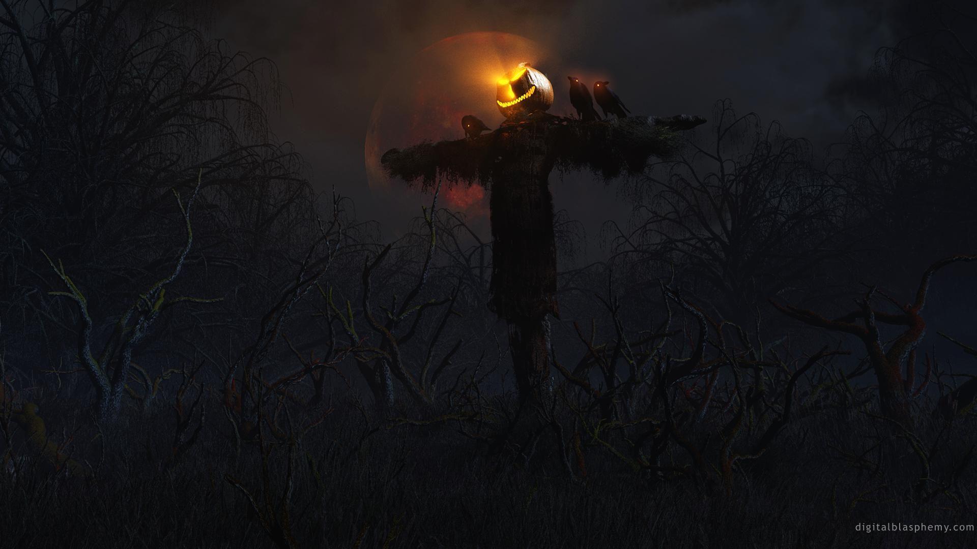 1920x1080 Creepy Halloween Wallpaper