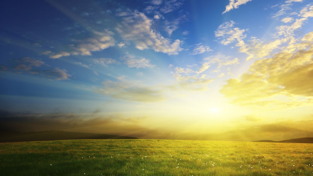 1280x720 Free Easter Worship Background for 2012
