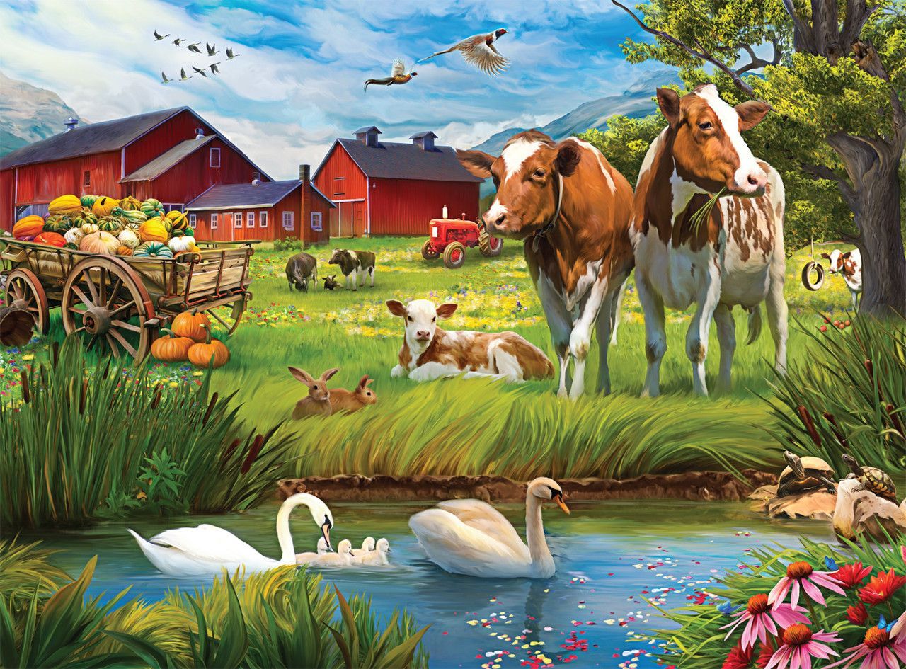 1280x945 Country Life: Fall at the Farm 1000 Piece Puzzle