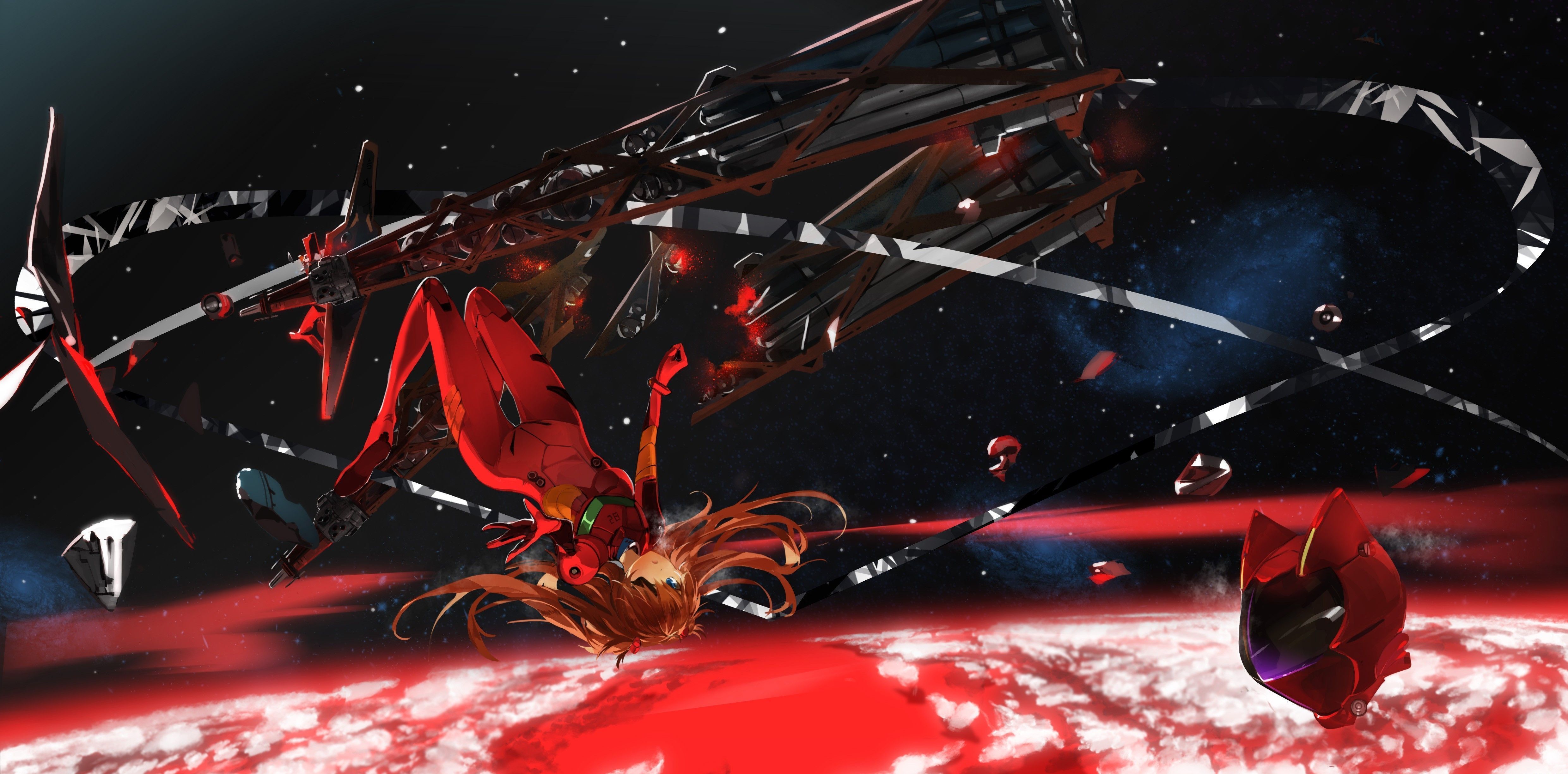 4961x2450 Evangelion 4k PC Wallpaper