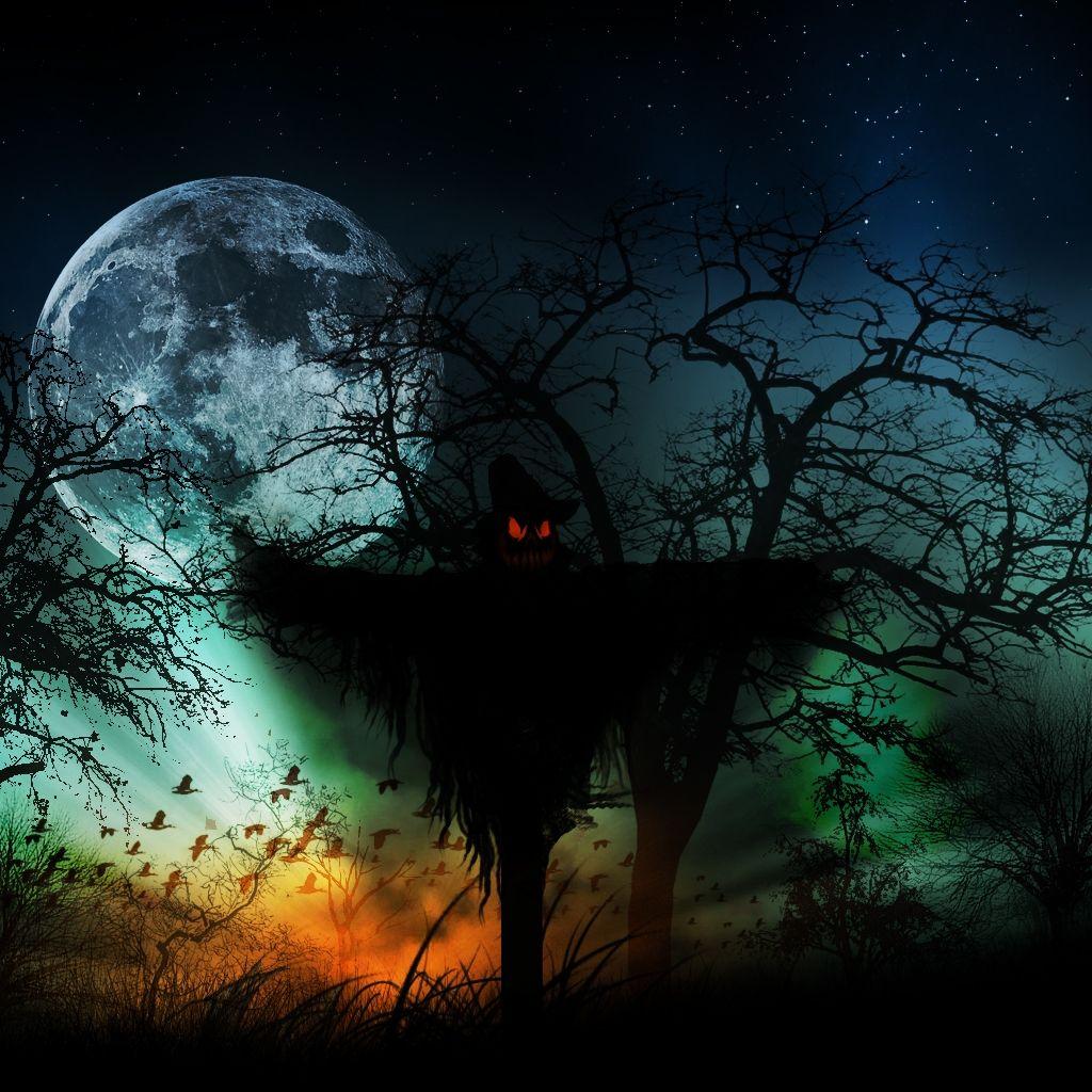 1024x1024 Halloween Midnight Wallpaper