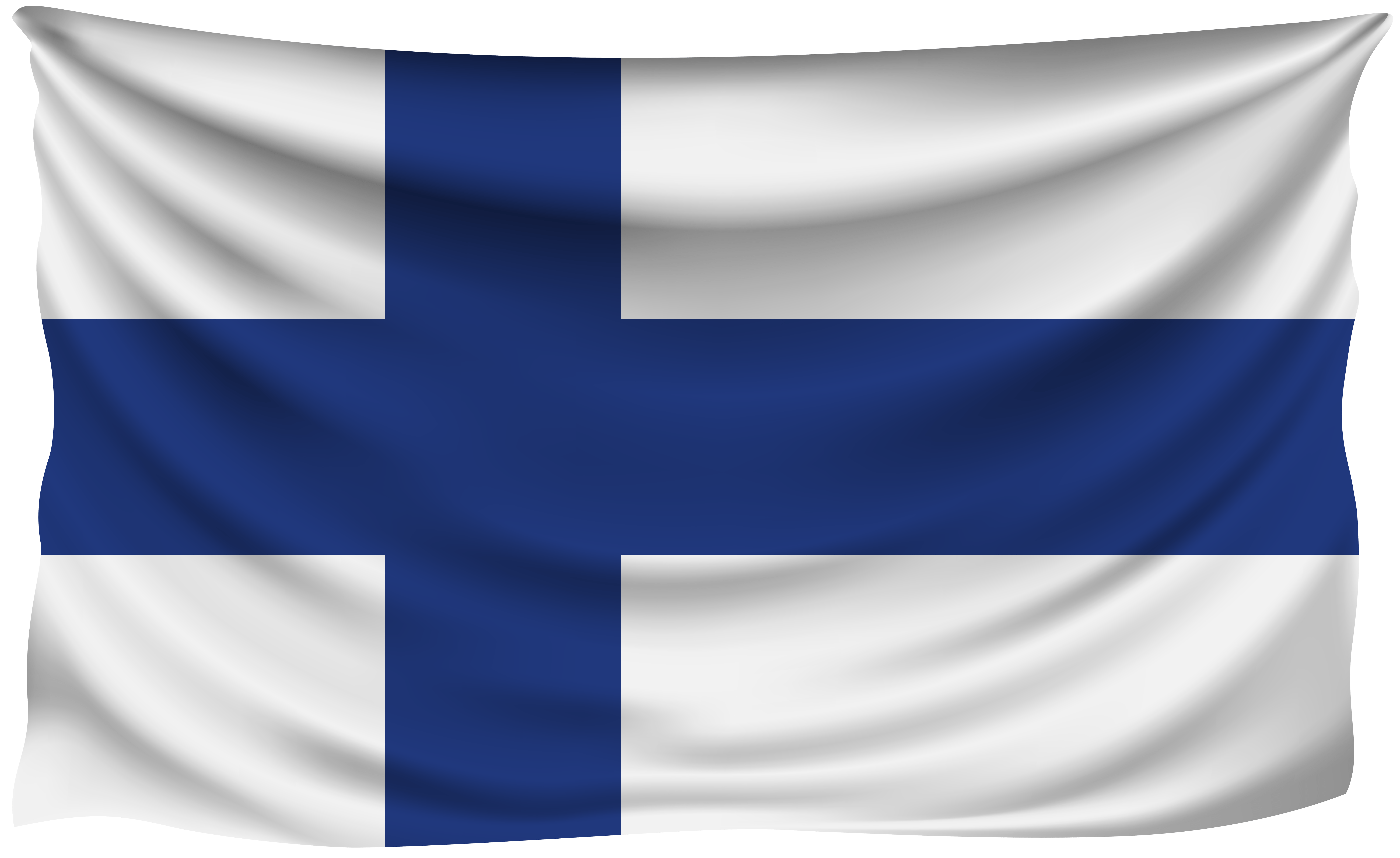 8000x4905 Finland Wrinkled Flag Quality