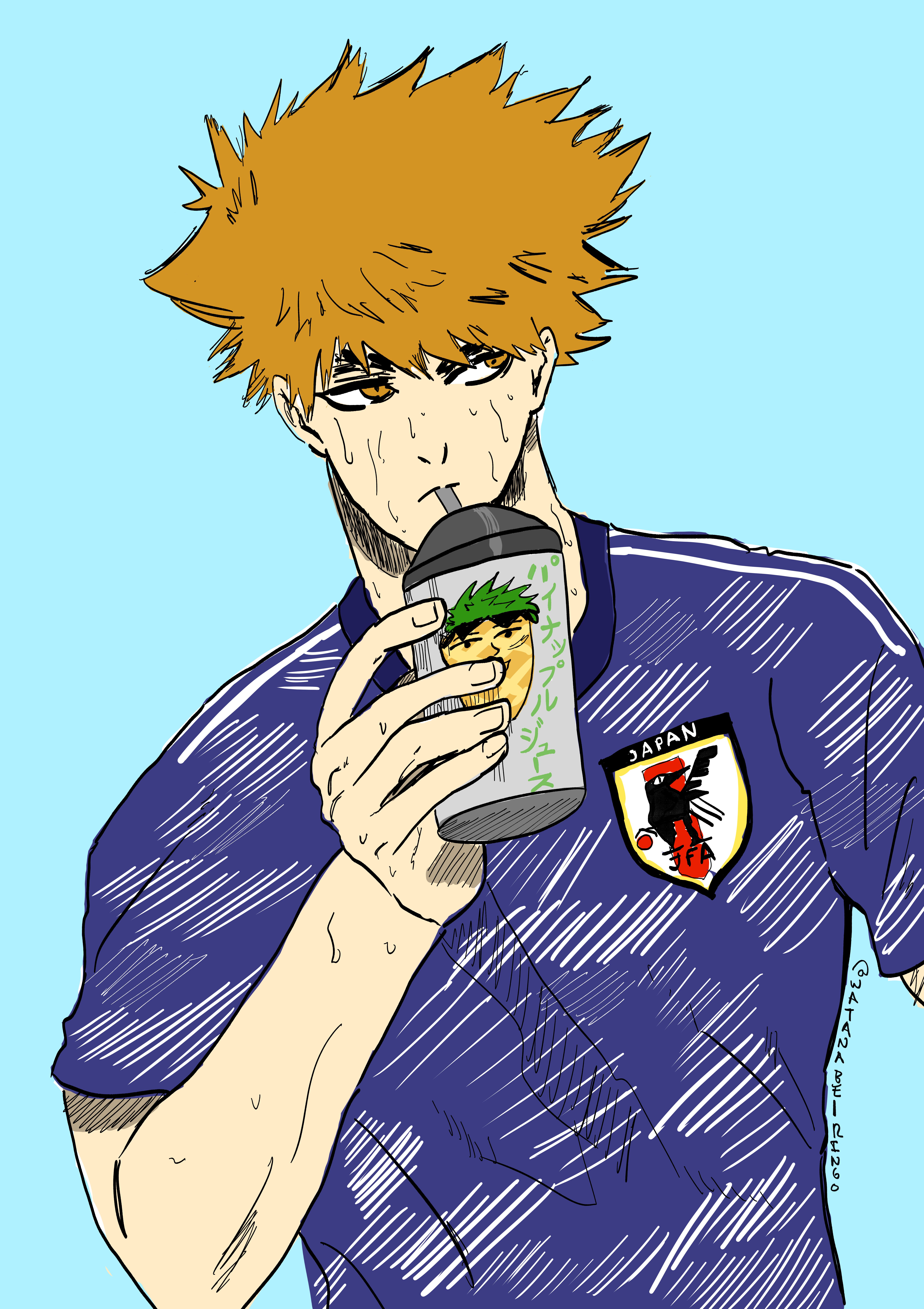 6072x8598 Drew Kunigami Rensuke rocking the Team Japan Uniform!!