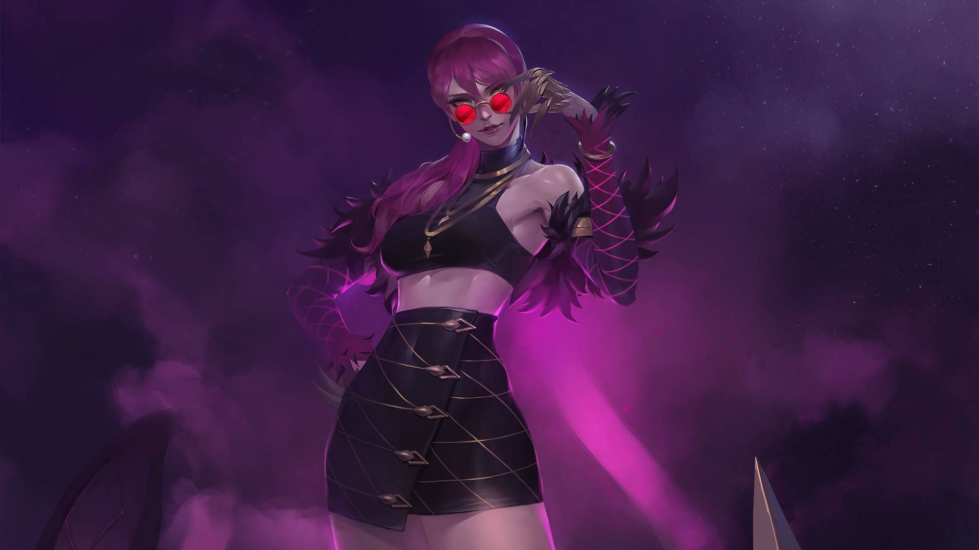 1920x1080 Download KDA Popstar Evelynn Solo Shot Wallpaper
