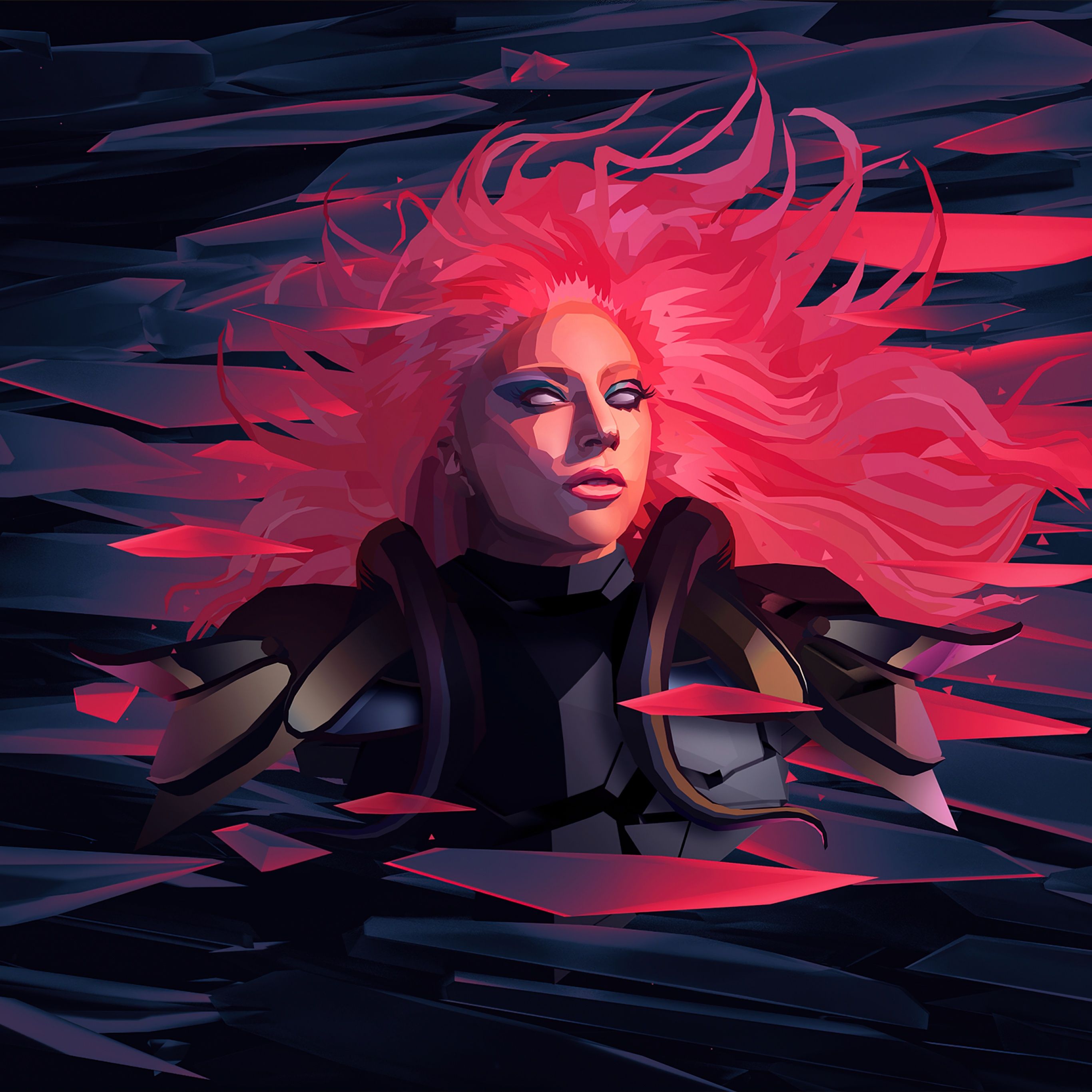 2732x2732 Lady Gaga Wallpaper 4K, American singer, Artwork
