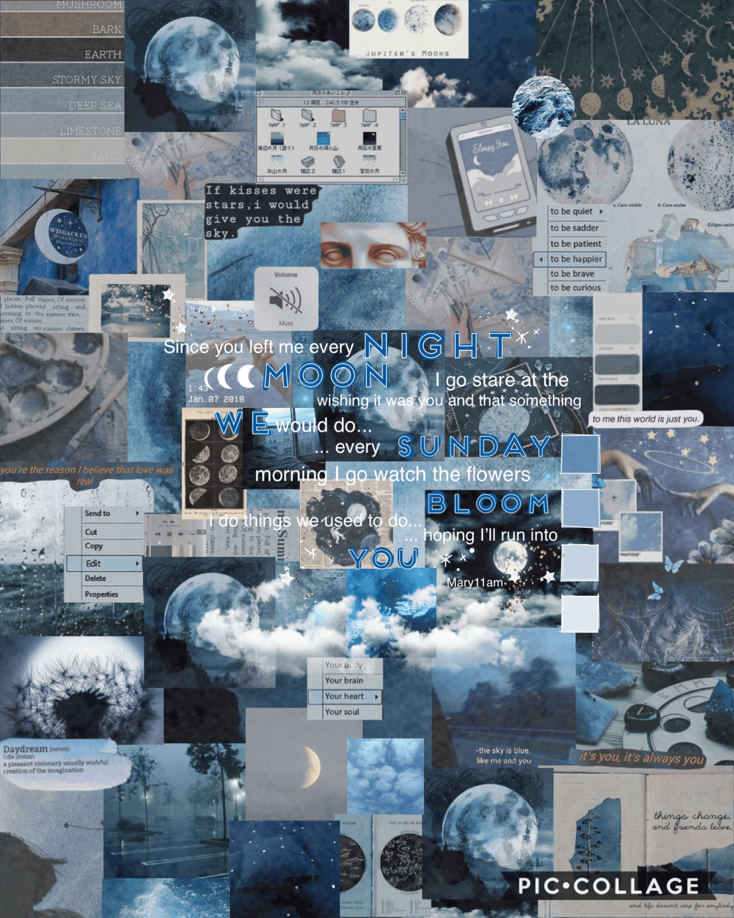 Dark Blue Collage Wallpapers Top Free Dark Blue Collage Backgrounds