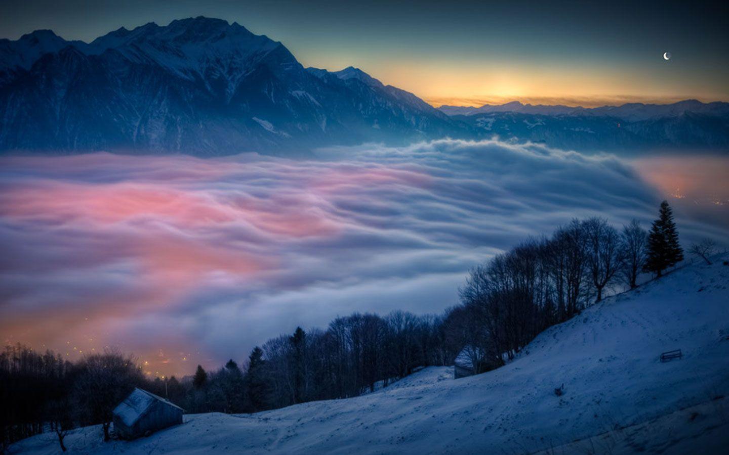 1440x900 Swiss Alps Wallpaper