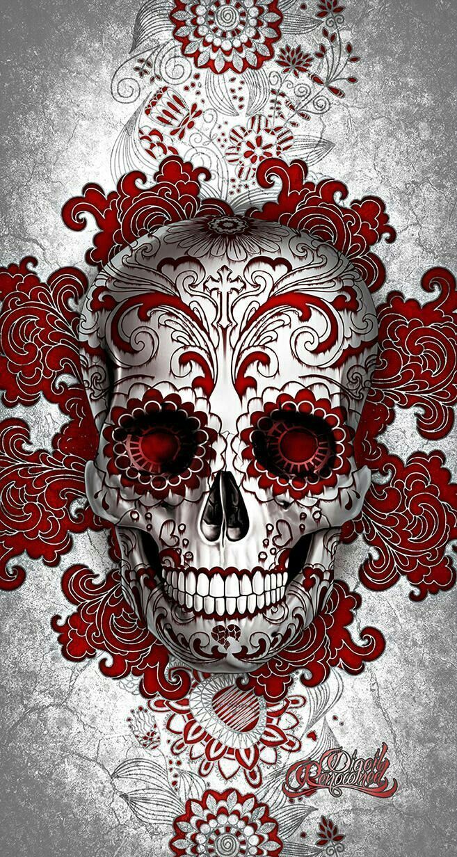 657x1232 legends. Skull artwork, Skull wallpaper, Skull art