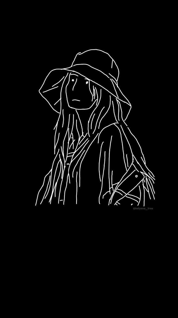 720x1280 Girl Illustration Background Wallpaper Download