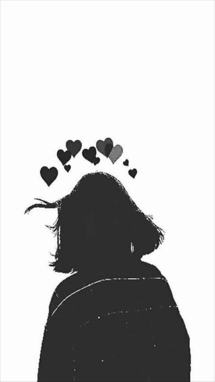 720x1280 Download Black And White Girl Aesthetic Wallpaper